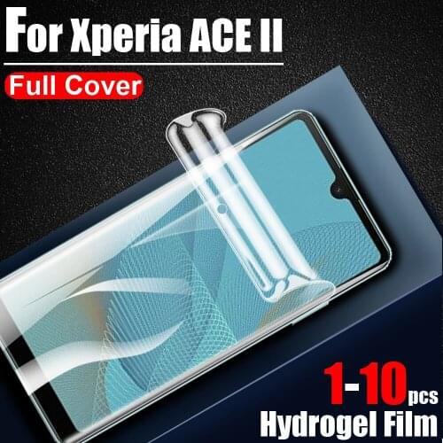 1-10pcs/lot 99D Ultra Clear Hydrogel Film Soft LCD Full Screen Protector Cover for Sony Xperia ACE II Protective Film(Not Glass)