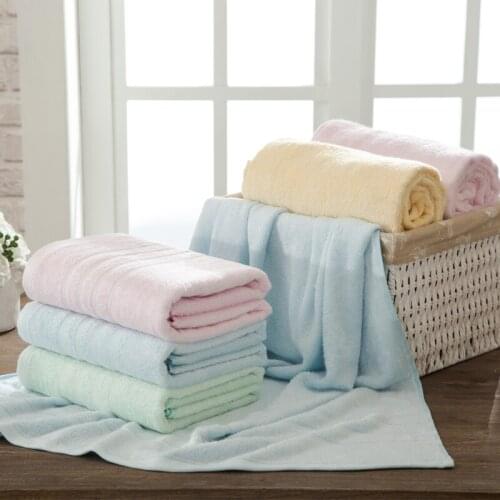 100% Bamboo Bath Towel Beach Microfiber Towels For Adults Fast Drying Soft 4 Colors Swimming Towel Bathroom Thick High Absorbent