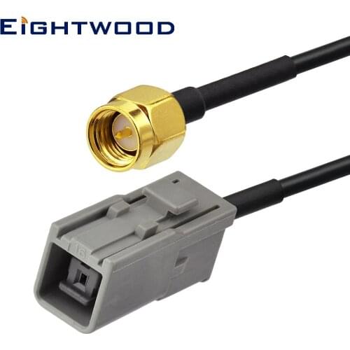 Eightwood Car Navigation Boxes Adapter SMA Male to HRS GT5-1S Grey Pigtail Cable RG174 Custom for Sony GPS Navigation System