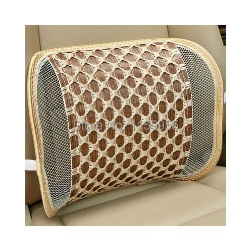 Car backrest cushion Automobile waist by bamboo summer ventilation waist waist pillow cushion office waist protector