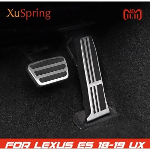 For Toyota Avalon Camry for Lexus ES UX 2017-2019 Accelerator Oil footrest Pedals Plate Clutch Throttle Brake Treadle Styling