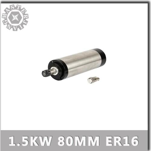 1.5KW 220V Water cooling Spindle Motor CNC ER16 1500W 80mm water-cooled spindle 2.4Kr/min for DIY Engraving Milling Machine