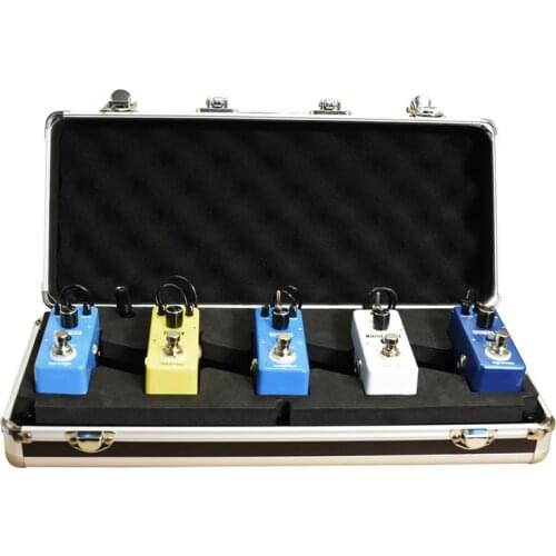 Rowin Guitar Pedal Board Capable for 5 Mini Pedals with Power supply