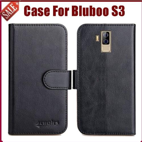 Hot Sale! Bluboo S3 Case New Arrival 6 Colors High Quality Flip Leather Protective Cover For Bluboo S3 Case Phone Bag