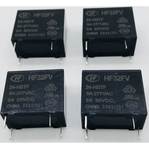 HF32FV-24-HSTF 024VDC 5A 250VAC relays