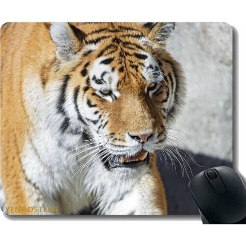 Gaming Mouse Pad Custom,Tiger Predator Big Cat 175490 Non-Slip Rubber Base Mousepad