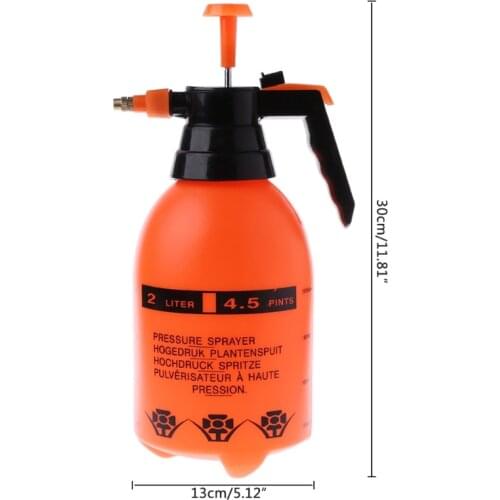 2.0L Car Washing Pressure Spray Pot Auto Clean Pump Sprayer Bottle Pressurized Spray Bottle High Corrosion Resistance