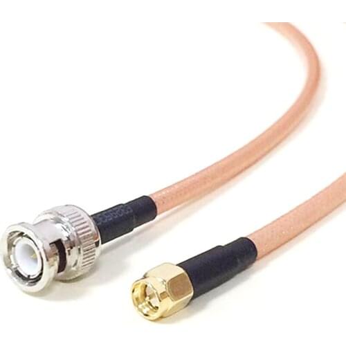 SMA Male Plug Switch BNC Male RF Coaxial Cable RG142 50CM 20" Adapter High-quality low-attenuation