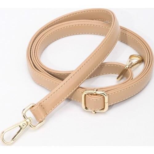 Fashion Women Pu Crossbody Shoulder Bag Handle Strap Ladies Diy Solid Color Purse Bag Belts Metal Button Strap Accessories