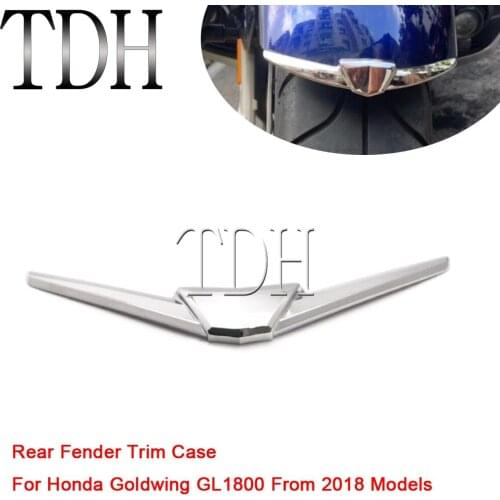 Motorcycle Rear Fender Tip Bezel ABS Back Skirt Frame Trim Case Chrome For Honda Goldwing GL1800 2018-Up Motorbike Accessories