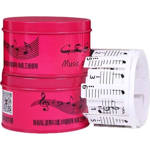 Transparent Piano Keyboard Sticker 61/81 Key Electronic Keyboard Piano Sticker 88 Key Piano Stave Note Sticker for White Keys