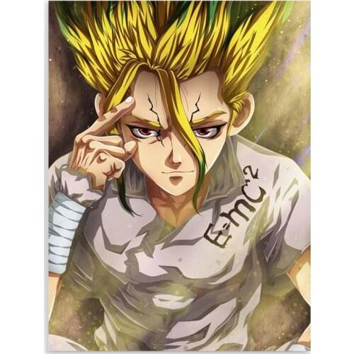 Wall Art Ishigami Senkuu Poster HD Prints Dr.STONE Canvas Painting Modular Anime Pictures Home Decor Bedroom Bedside Background