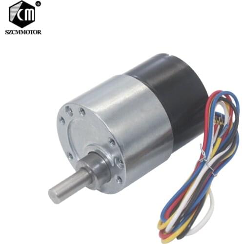 37mm Diameter Gearbox Low Noise Long Life High Torque 12v 24v Brushless DC Gear Motor Silent Bldc Gearmotor JGB37-3525