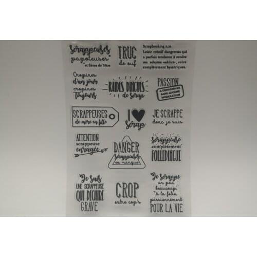 New transparent Silicone stencil for DIY Scrapbooking photo album decorative sheets