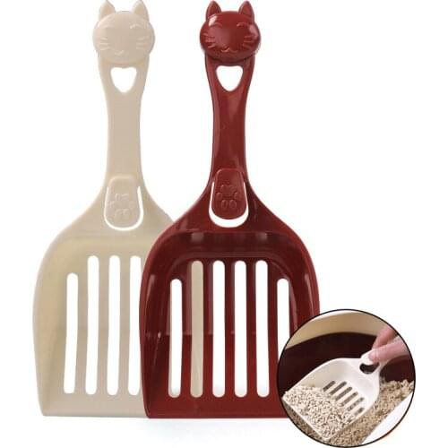 Durable Pet Dog Cat Plastic Cleaning Tool Puppy Kitten Litter Scoop Cozy Sand Scoop Poop Shovel Product for Pets Cat Supplies