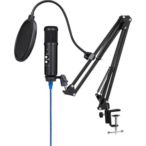 Professional USB Condenser Microphone for Youtube Streaming Podcast Recording