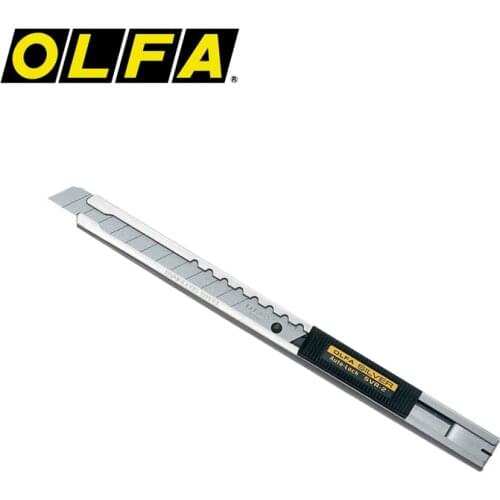 MADE IN JAPAN OLFA 9mm Stainless Steel Auto-Lock Professional Graphics Snap-off Knife SVR-2