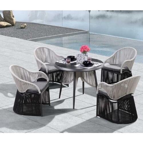 Ink series, outdoor rattan chair coffee table combination, rattan chair sofa table combination