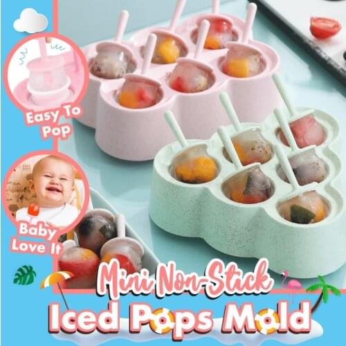 Cute Ice Cream Mould DIY Ice Tray IceCube Maker Household Creative Simple Homemade Non-Stick Ice Ball Mold Childrens Favorite