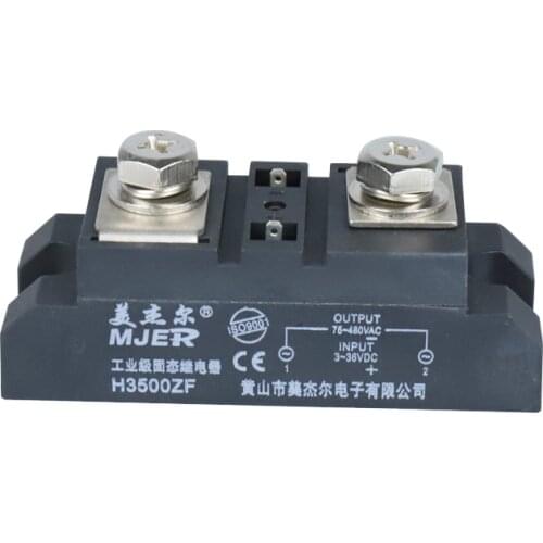 H3500ZF 500A Industrial grade solid state relay /SSR three phase DC to AC 500A small Solid State Relay H3500ZF