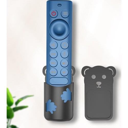 Universal Remote Holder Wall Mounted Lovely Shape Drill Free Fixing Lightweight And Durable Anti-lost Indoor Office Home Supplie