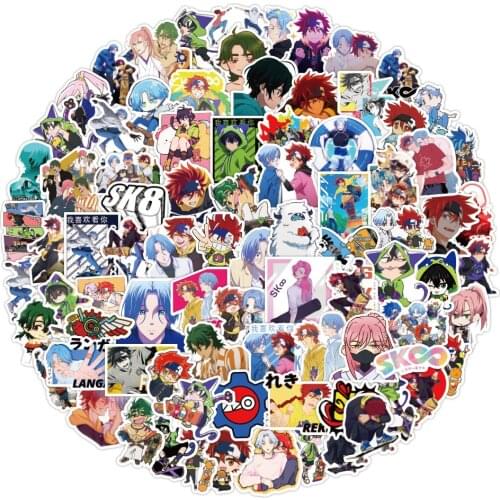10/30/50/100pcs Anime SK8 the Infinity Cartoon Stickers Travel Luggage Guitar Fridge Laptop Car DIY Toy Waterproof Sticker Decal