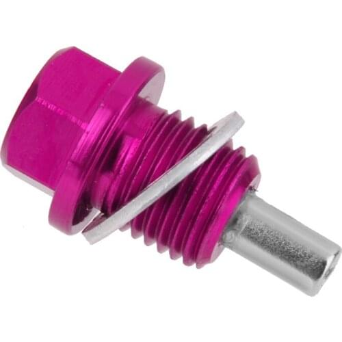 2 Pieces M14X1.5 Anodized Magnetic Engine Oil Pan Drain Plug Fits for Most of Car