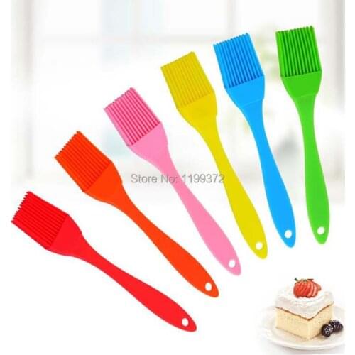 200pcs Small Size Basting Brush Silicone Baking Bakeware 230 Degrees Celsius Bread Cook Pastry Oil Cream BBQ Tool
