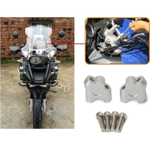 CNC Aluminium Motorcycle Handlebar Riser Clamp Motorcycle Handlebar Riser Clamp 22MM Universal Motorcycle Clamp Bar Risers