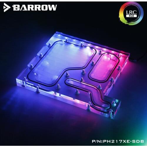 Barrow Acrylic Board as Water Channel use for PHANTEKS 217XE Computer Case use for Both CPU and GPU Block RGB to 5V 3PIN Header