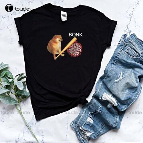 Bonk! Meme Shirt - Doge Meme Shirt Unisex Tshirt Cotton T-Shirt Black Shirt White Shirt Bonk Shirt Funny Meme Purple
