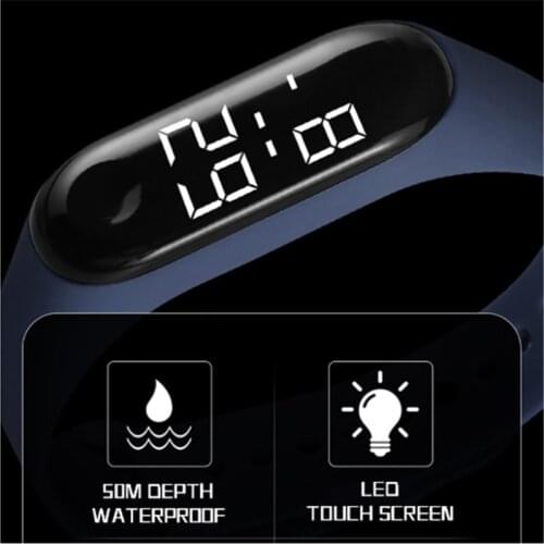 Women Digital Watch Men 50m Waterproof Led Sport Watch Silicone Bracelet Wristwatch Reloj Deportivo Hombre Reloj Digital Montre