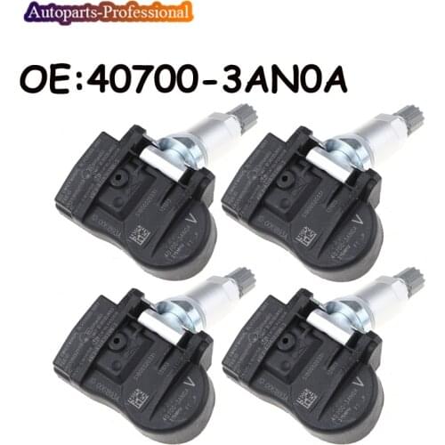 4 PCS For 2013-2019 Nissan Versa & Versa Note w/o Intelligent key TPMS Tire Pressure Monitoring Sensor 40700-3AN0A 407003AN0A