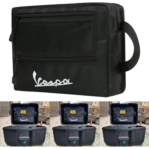 For Vespa GTS SPRINT LX LXV 50 125 150 250 300 300ie Motorcycle Rear Seat Box Trunk Bag Inside Storage Toolkit GTS300 Sprint150