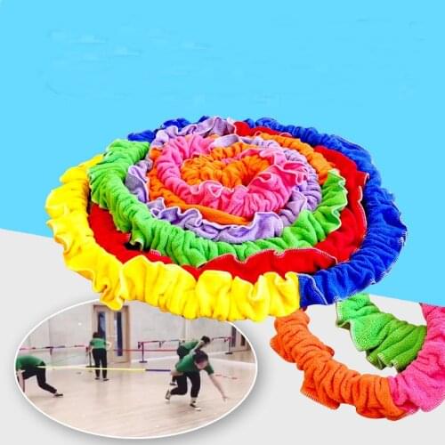 Elastic Fleece Cooperative Stretchy Band Integrations Dynamic Movement Exercise Team Cooperation Work Develop Outdoor Sport Toy