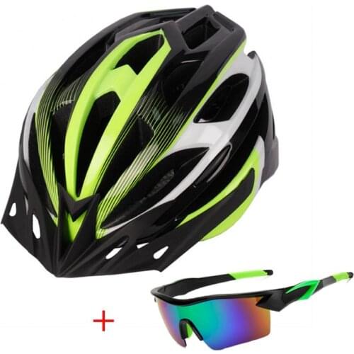 MTB Bicycle Helmet With Rear Light Ultralight Men Women Cycling Motorcycle Helmet Sport Sungalsses Safety Caps Bike Equipment