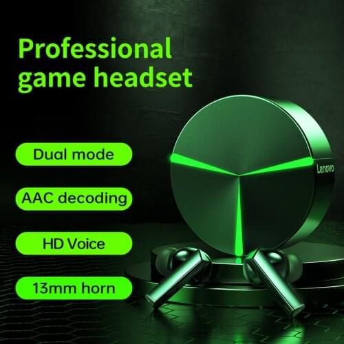 Lenovo GM1 TWS Gaming Bluetooth Headphones Low Latency Gamer earphones with Mic Audio Sound Positioning PUBG Wireless Headset