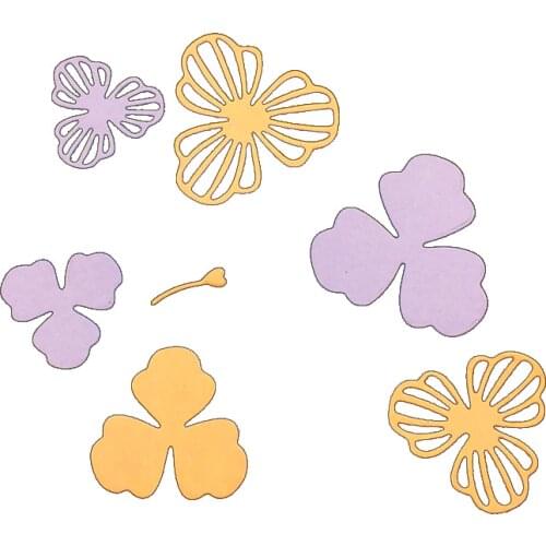 Julyarts Three Petals Cutting Dies DIY Craft Dies Scrapbooking Soldes Scrapbook Paper Craft Knife Mould Blade Punch Stencils Die