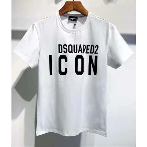 Summer DSQ2 pure cotton O-neck short-sleeved T-shirt overseas authentic mens clothing DT594