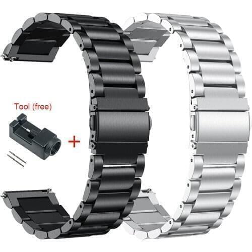 Metal Strap For Huawei Watch GT/GT2 46MM Honor Magic 2 Smart Band Bracelet Stainless Straps For Galaxy Watch3 45mm Wristband