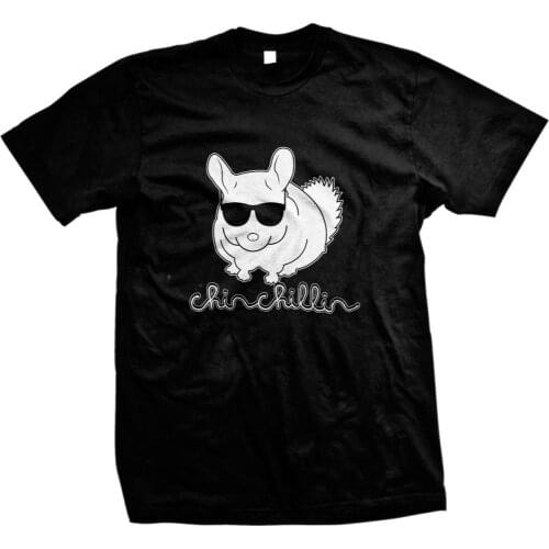 Chinchillin-Chinchilla Sunglasses Cute Trendy Funny Sayings Slogans Mens T-shirt