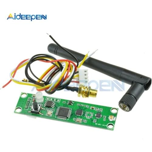 DC 5V 2.4GHz Wireless DMX 512 Transmitter&Receiver PCB Module Board With Antenna LED Controller Wireless Wifi Receiver