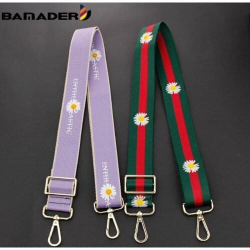 Rainbow Adjustable O bag Straps BAMADER Daisy Shoulder Bag Belts Strap Replacement Nylon Shoulder Strap for Handbag Accessories