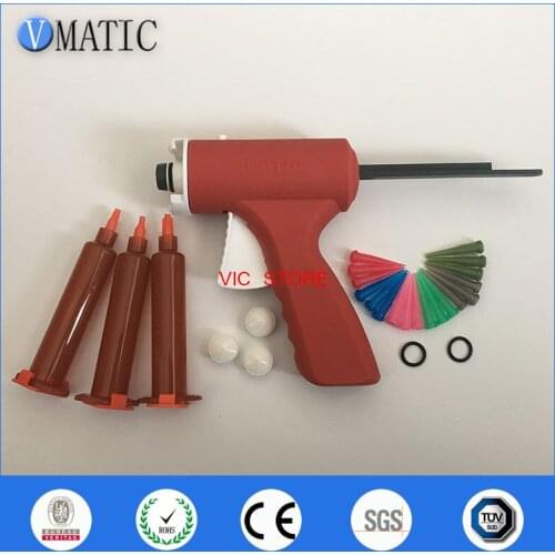 High Quality 10ml Manual Epoxy Caulking Adhesive Liquid Glue Dispensing Gun With Needles & Syringe Barrel