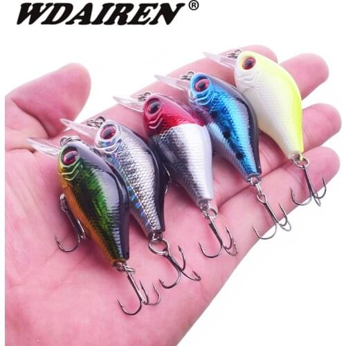 1Pcs Crank Fishing Lures 5.5cm 7.8g Minnow Crankbait Bass Topwater Artificial Hard lure baits wobblers Pesca Fishing Tackle