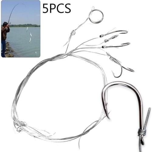 Stainless Steel Anti-Winding Fishing Swivel String Hook Fish Tackle Accessory
