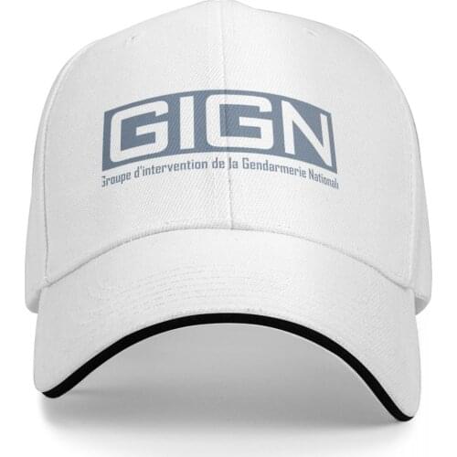 GIGN Elite Forces National Gendarmerie Intervention Yyth Promo Mens and Womens hat Print Anime fishing sun Unique cap