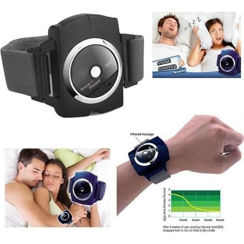 Smart Snore Stopper Stop Snoring Biosensor Infrared Ray Detects Anti Snoring Device Wristband Watch Sleeping Aid