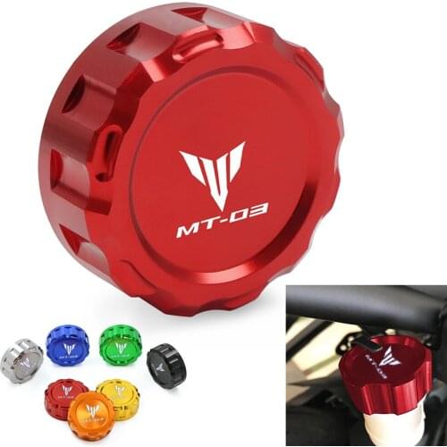 Universal Motorcycle CNC Rear brake Fluid Cylinder Master Reservoir Cover Cap For Yamaha MT03 MT-03 MT 03 All Year MT25 R3 R125