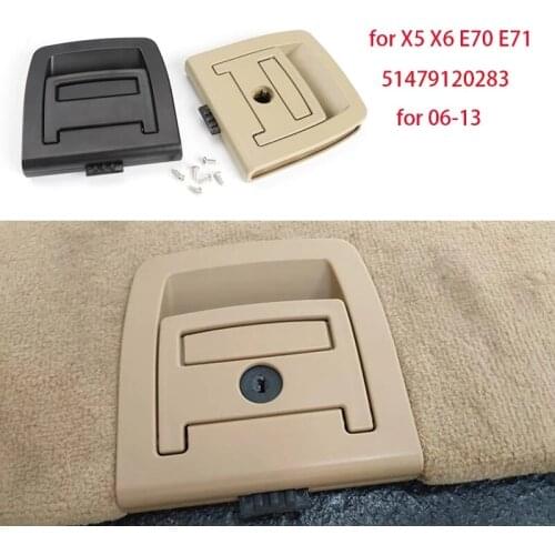 Car Trunk Tail Cover Bottom Plate Mat Floor Carpet Handle Auto Accessories For BMW E70 X5 E71 X6 2006-2013 51476958161